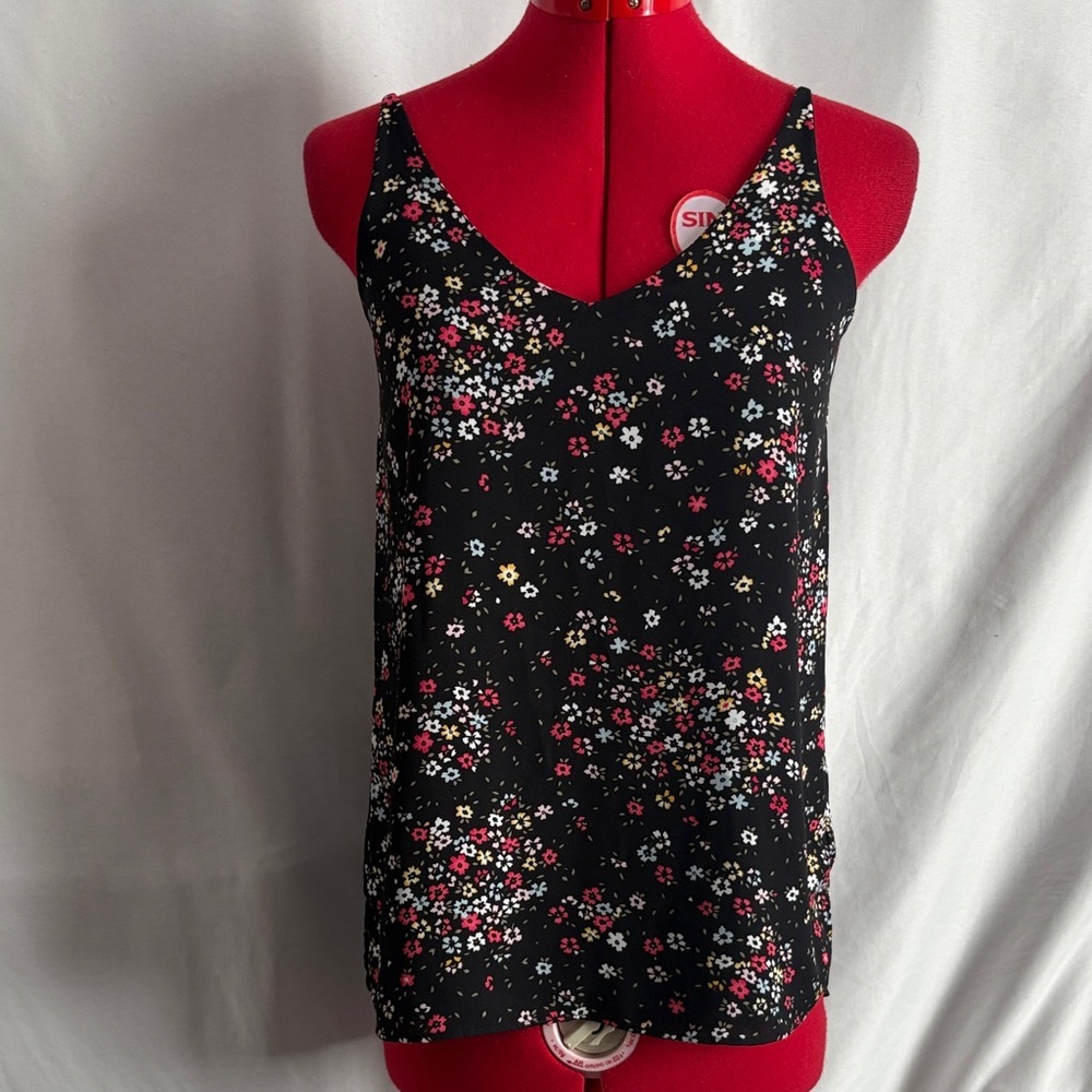 Reitmans Black Floral Camisole XS255